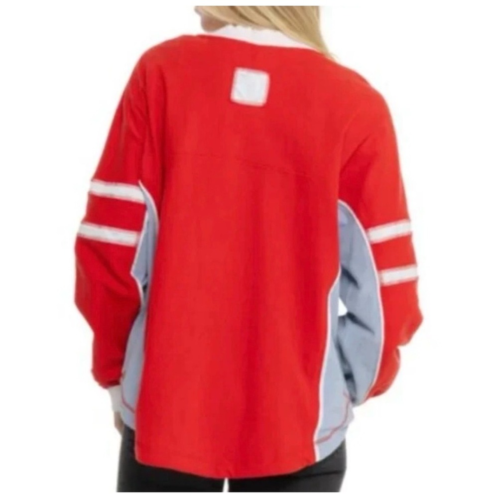 NEW Free People | FP Movement Rugby-Ready Layer in Winterberry Combo Sz Small - Picture 6 of 10
